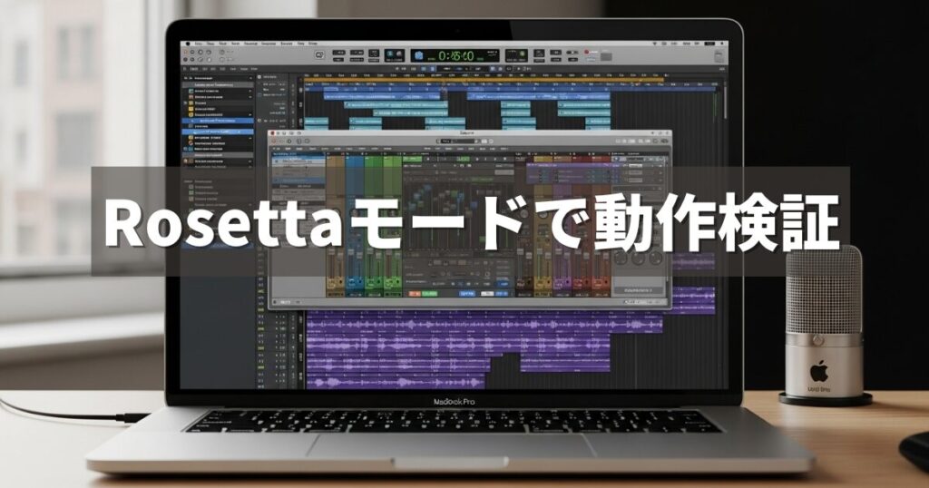 【Logic Pro】プラグインが動かない時の対策｜Rosettaを使って起動する方法_アイキャッチ