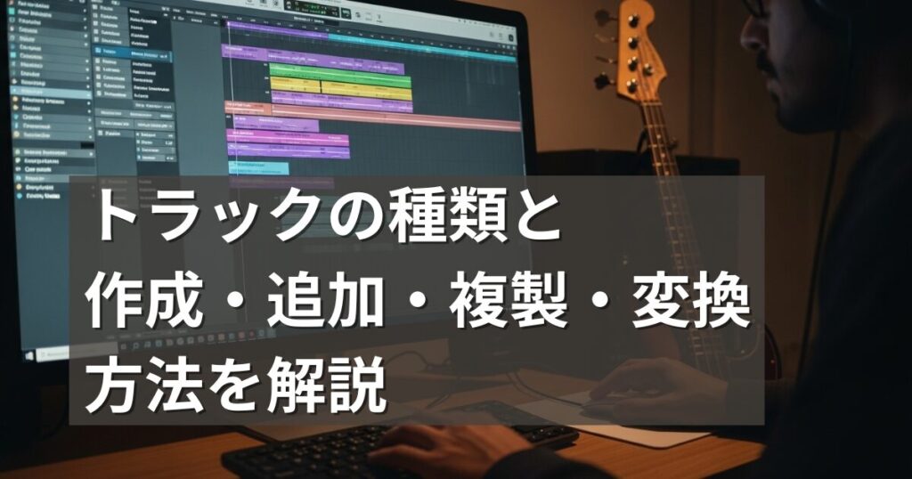 【Logic Pro】トラックの種類と作成方法｜初心者でも簡単解説_アイキャッチ