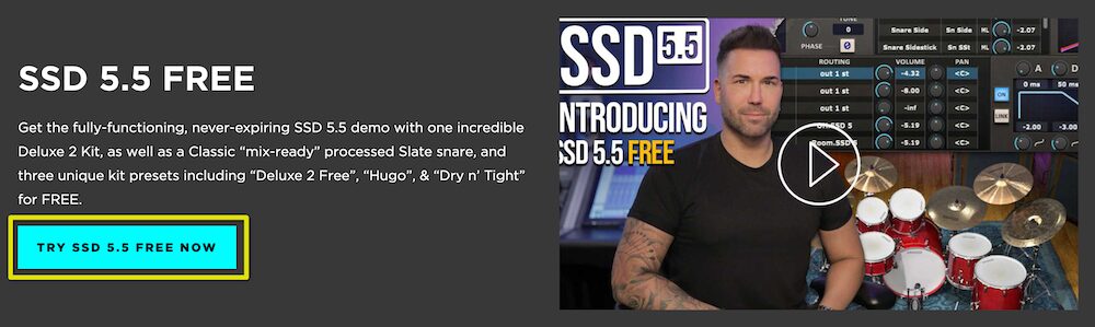 「TRY SSD 5.5 FREE NOW」をクリック