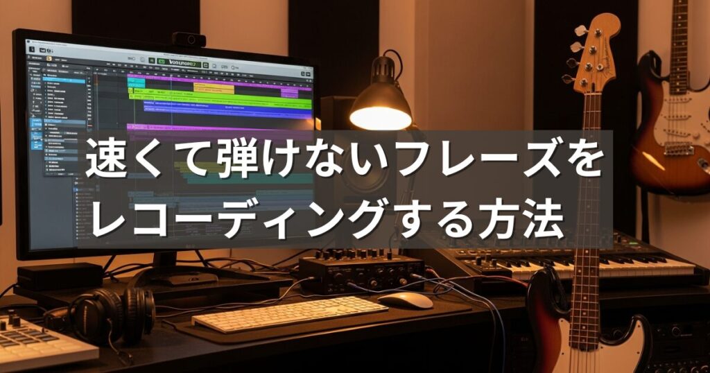 【Logic Pro】難しいフレーズをテンポを落としてレコーディング_アイキャッチ